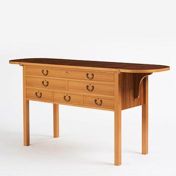 Josef Frank, a burled wood top sideboard, Svenskt Tenn Sweden, probably 1940s-1950s.