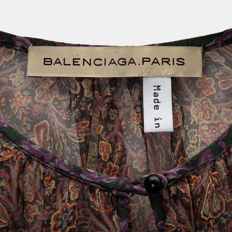 Balenciaga, a silk tunic, size 36.