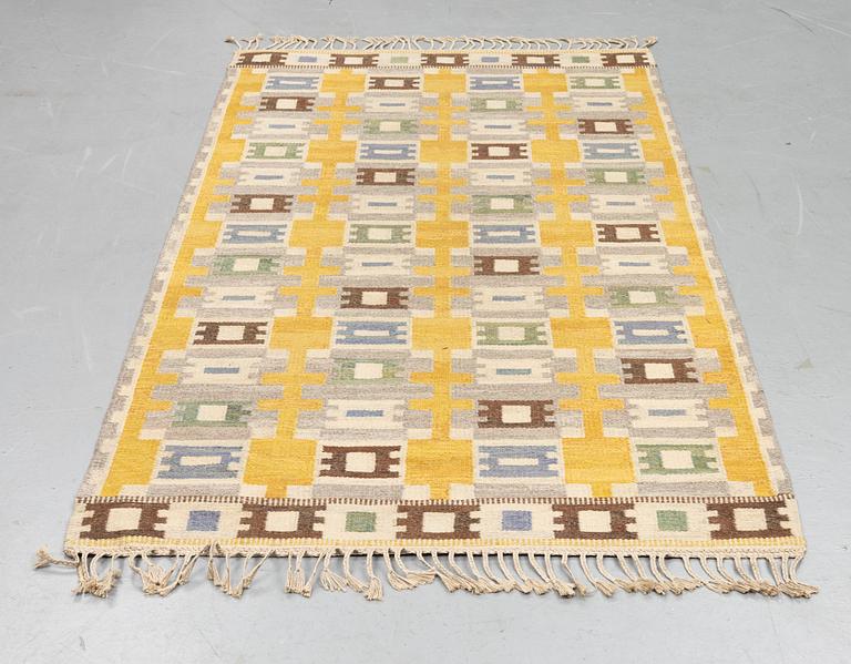 Ingrid Dessau, a carpet,"Vintergäck", flat weave, ca 247,5 x 143,5 cm, unsigned.