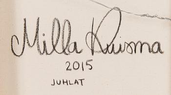 Milla Kuisma, olja och akryl på duk, a tergo signerad och daterad 2015.