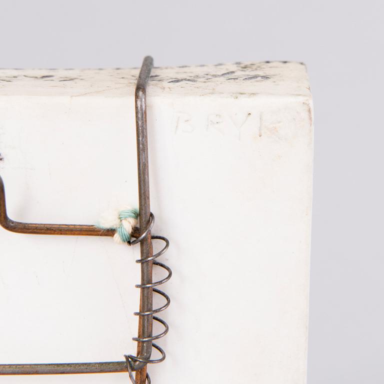 RUT BRYK, A stoneware relief signed a tergo Bryk.