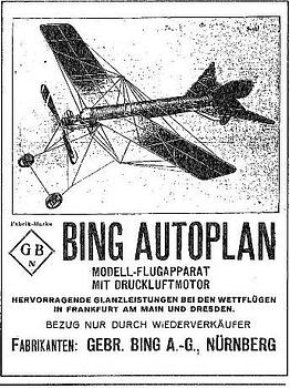 A Bing "Autoplan" airplane body, Germany, c. 1914.