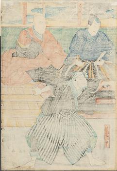 Utagawa Kuniyoshi, 'Revenge' and 'Courtesans of Miura-ya'.