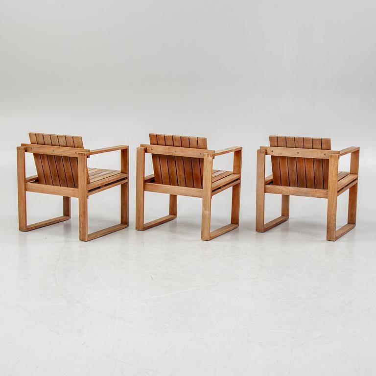 A garden table with sofa and three armchiars, Carl Hansen & Søn, Denmark.