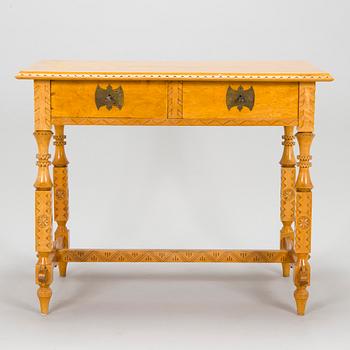 Yrjö Blomstedt, kirjoituspöytä ja jakkara, 1898.