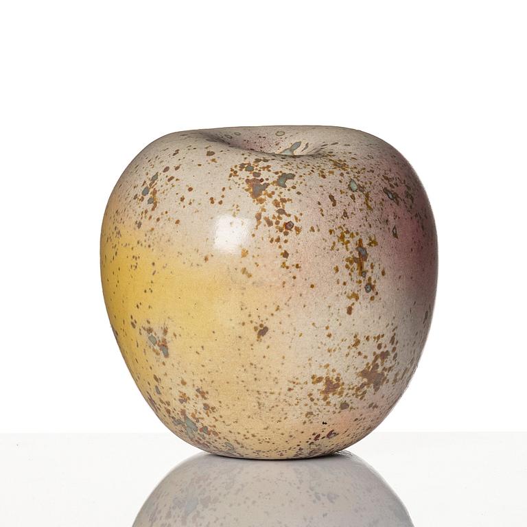 Hans Hedberg, a faience sculpture of an apple, Biot, France.