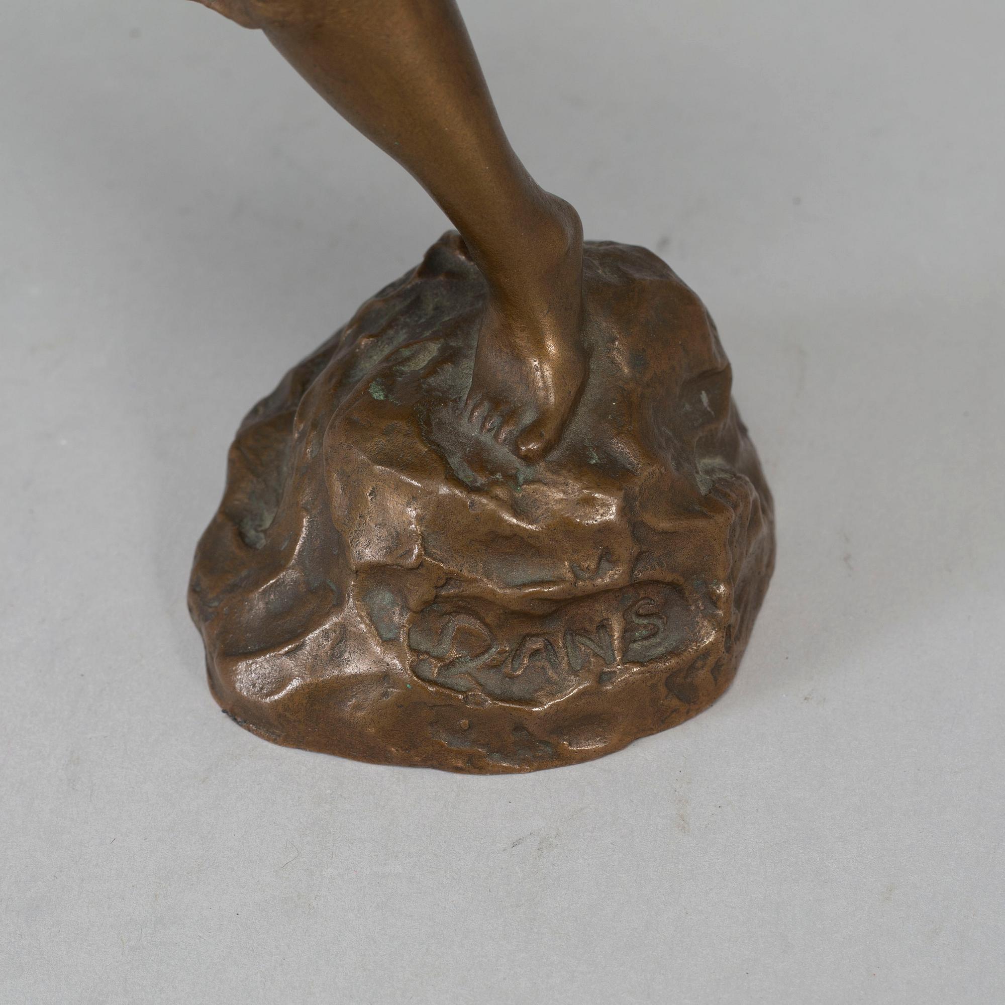 UNKNOWN ARTIST 20TH CENTURY, sculpture. Signed. Foundry mark. Bronze, height 29 cm.