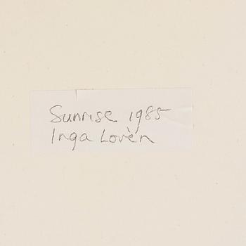 Inga Lovén, "Al rayar el alba / Sunrise".