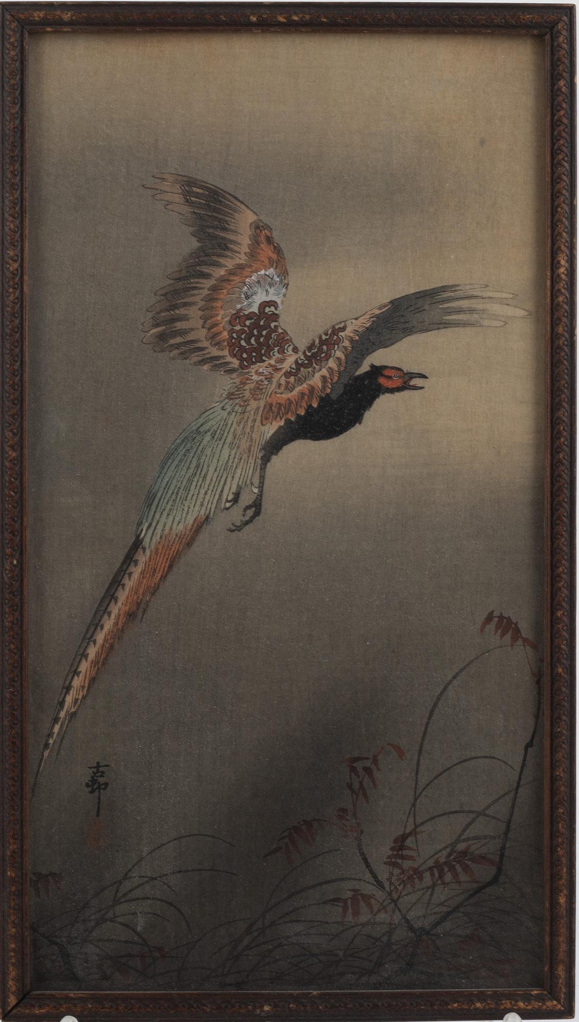 Ohara Koson, "Flygande fasan".