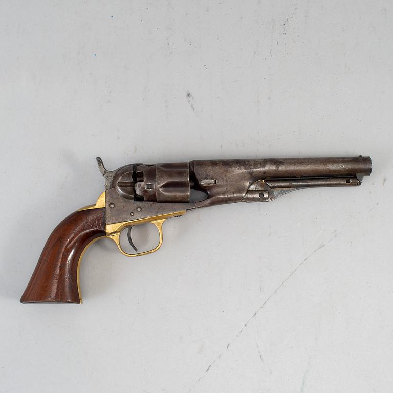 A Colt 1862 Police percussion revolver, manufactured 1863.