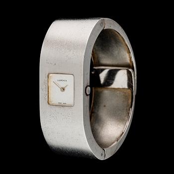 BJÖRN WECKSTRÖM, "Protos 2" armbandsur, silver. Lapponia 1980.