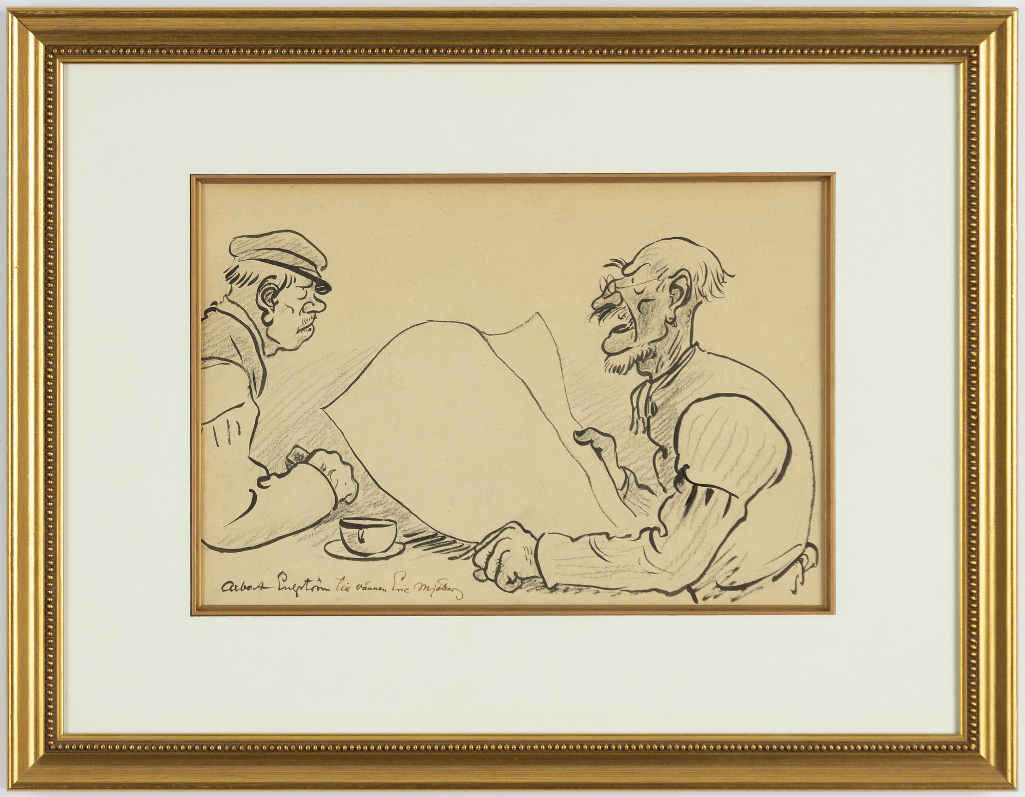 Albert Engström, Vid kaffebordet.