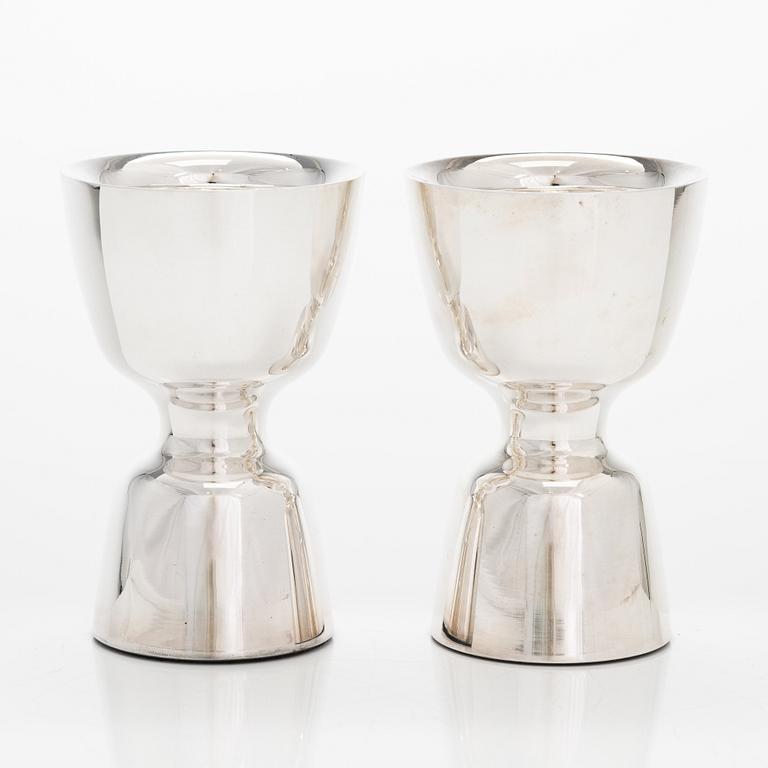 Pekka Piekäinen, a set of six beaker in wooden box, J.A. Tarkiainen, Helsinki 1979.