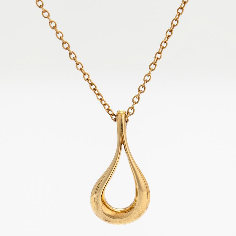 Tiffany & Co, Elsa Peretti, kaulakoru, "Open Teardrop", 18K kultaa.