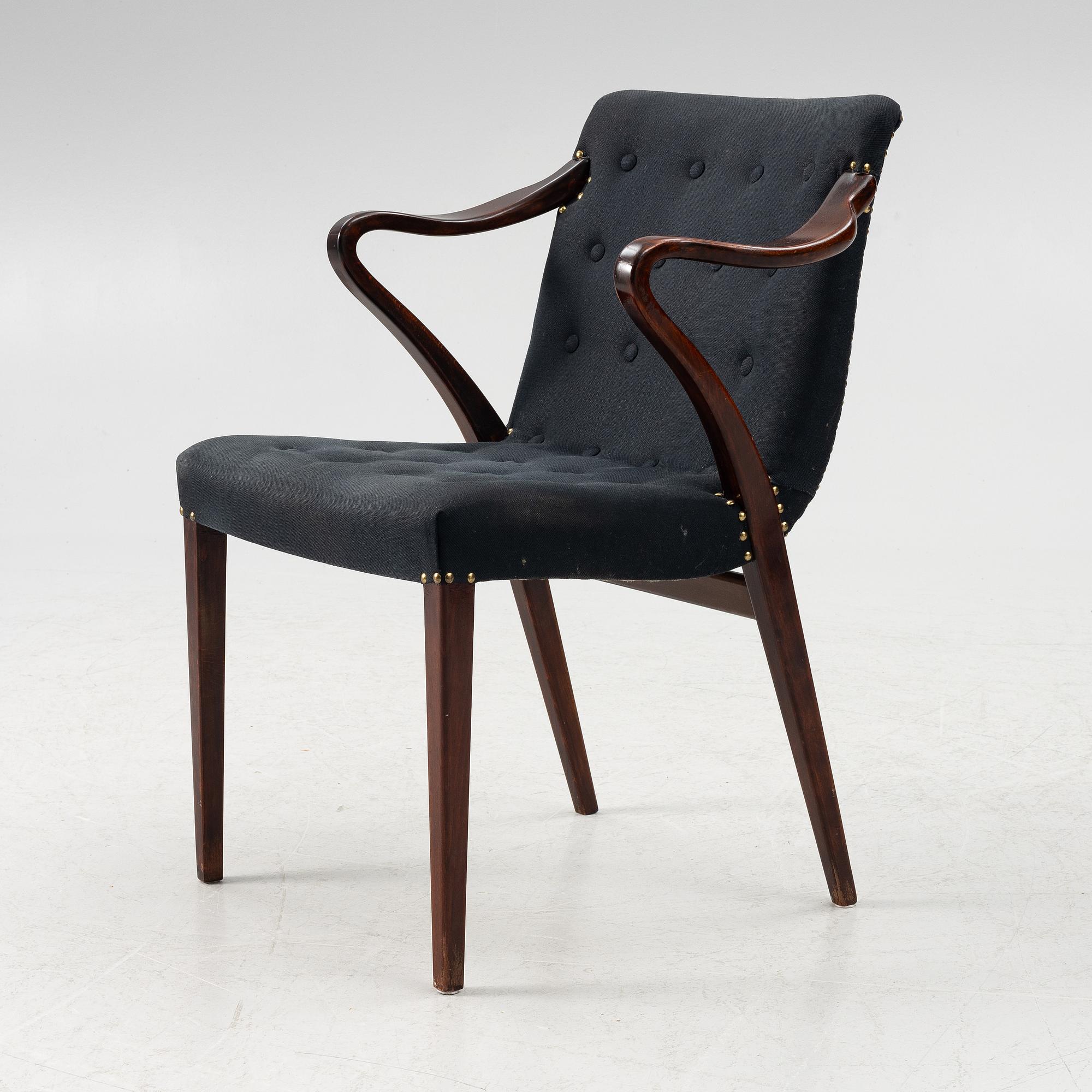 Axel Larsson, a model 1208 armchair, Svenska Möbelfabrikerna Bodafors.