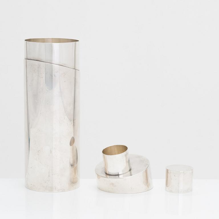 Lino Sabattini, Cocktailshaker "Windsor", försilvrad. Christofle, Frankrike. Formgiven 1956.