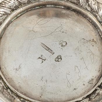 A silver beaker by Erik Lemon, Uppsala, 1780.