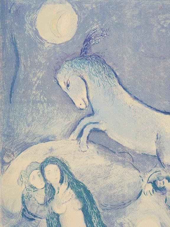 Marc Chagall, "He Went Up to the Couch and Found a Young Lady Asleep..", ur: Four Tales from the Arabian Nights.