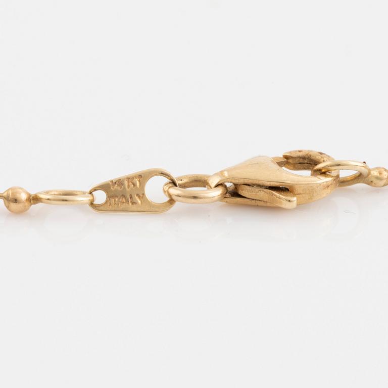 Collier, 14K guld, Italien.