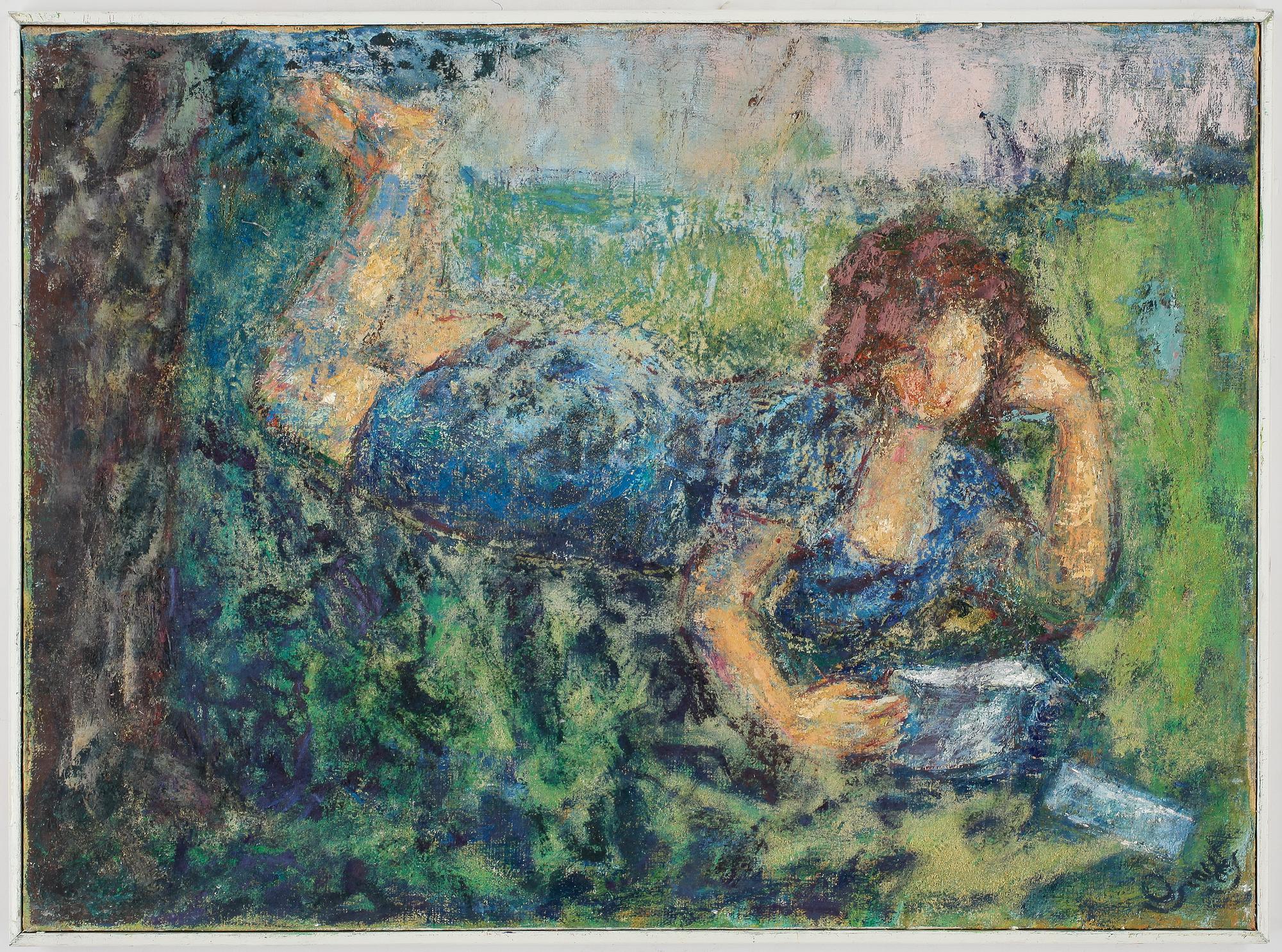 OSCAR HERNANDEZ SORIANO, olja på duk, signerad.