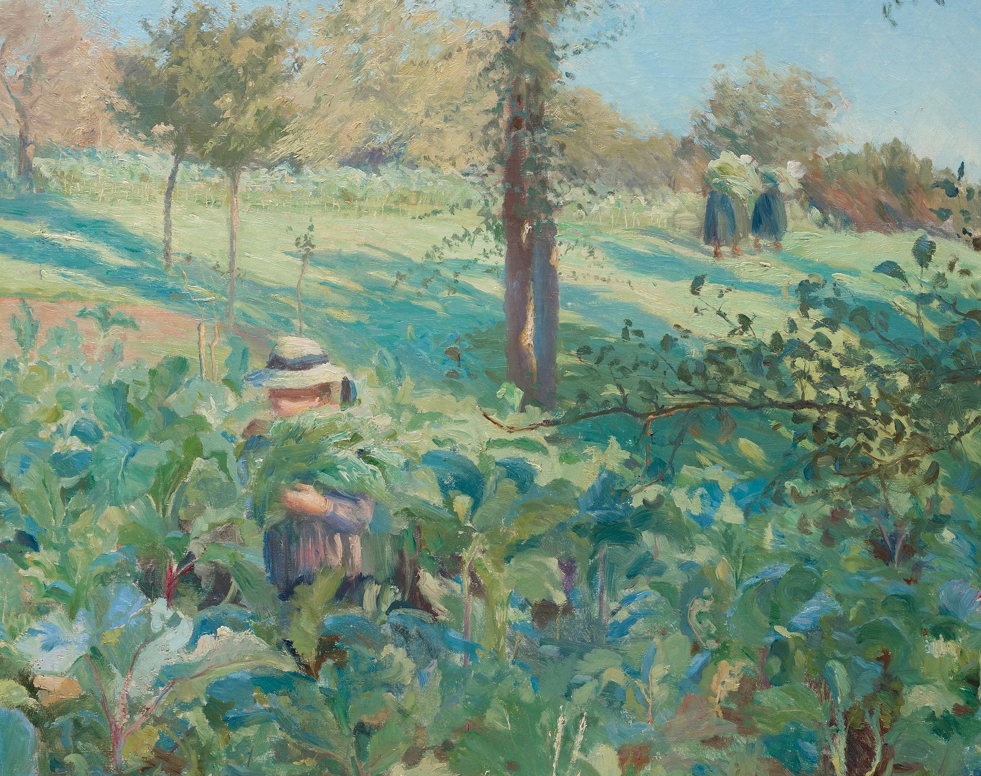 Gerda Roosval-Kallstenius, Rural scene from Brittany, France.