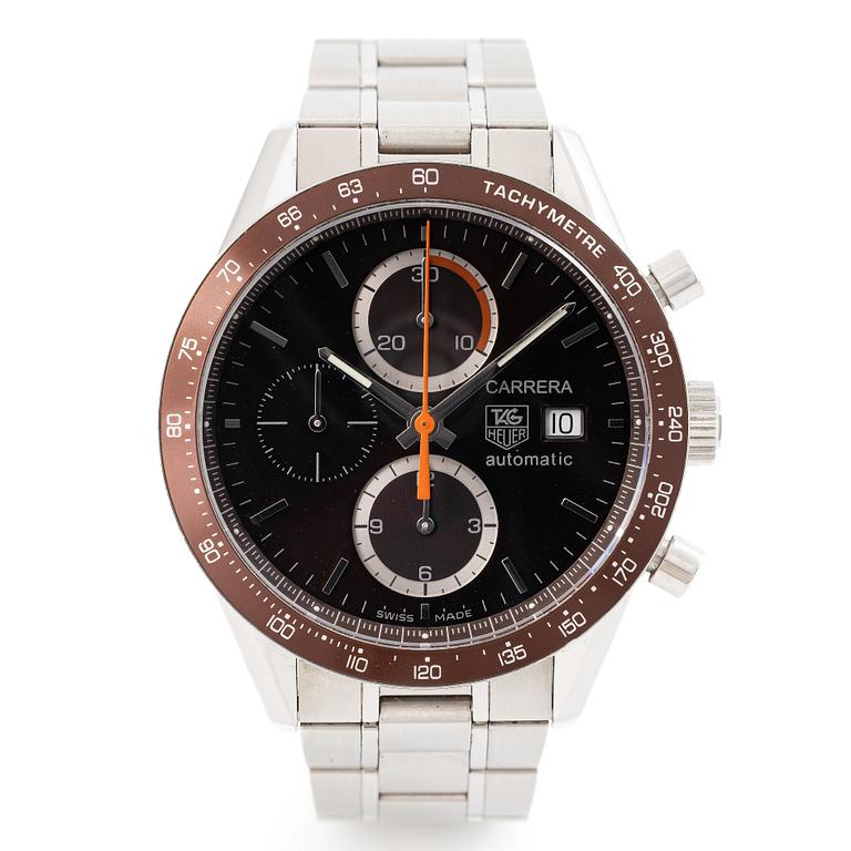 Tag Heuer, Carrera, Calibre 16, chronograph, wristwatch, 41 mm.
