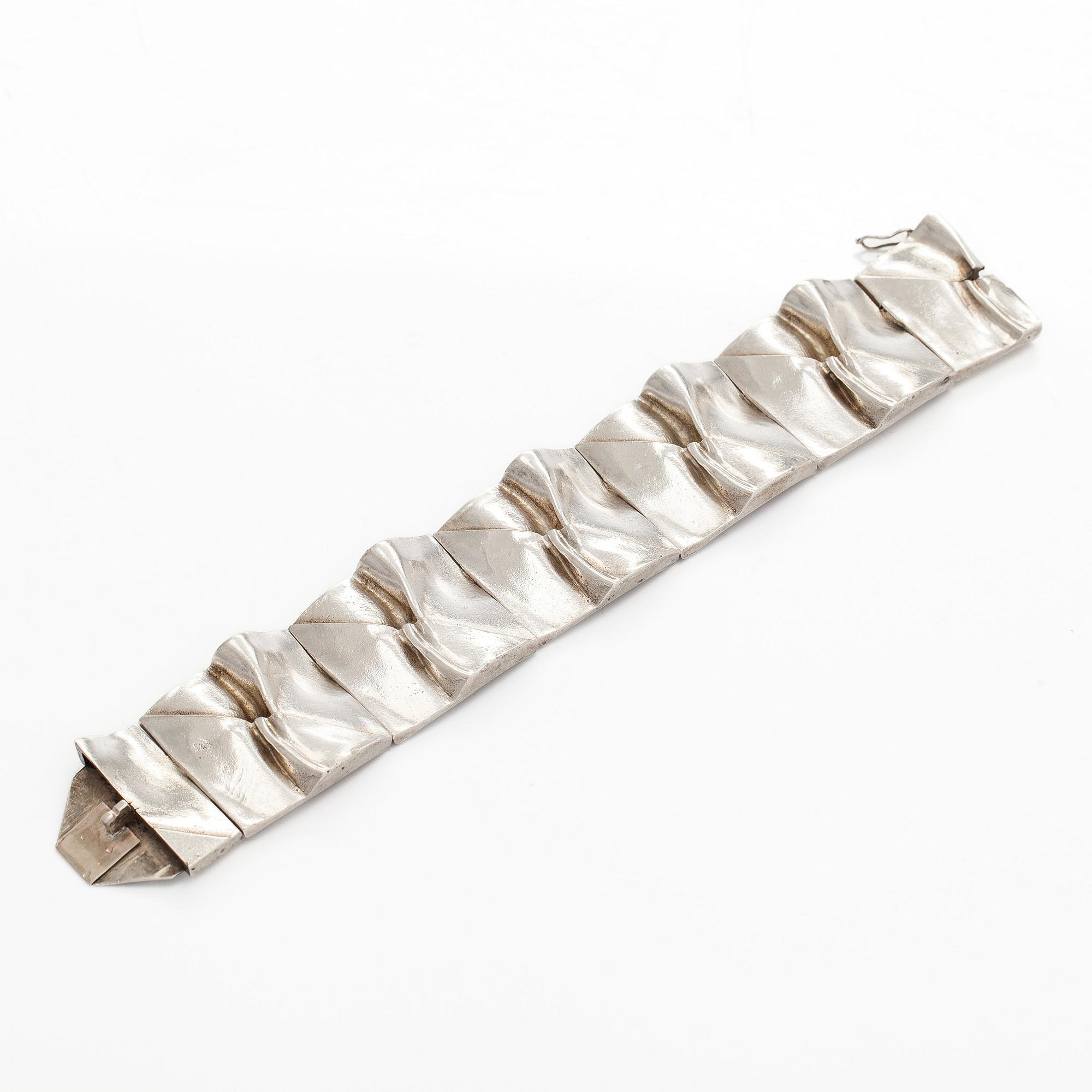 Björn Weckström, armband, "Månbro", sterlingsilver. Lapponia 1970.
