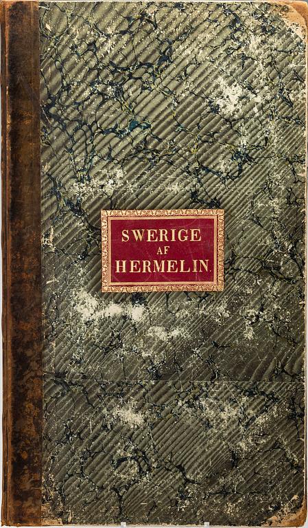 ATLAS JA KAKSI KIRJAA, S.G.Hermelin "Geograpiske Chartor öfver Sverige", Stockholm 1797.