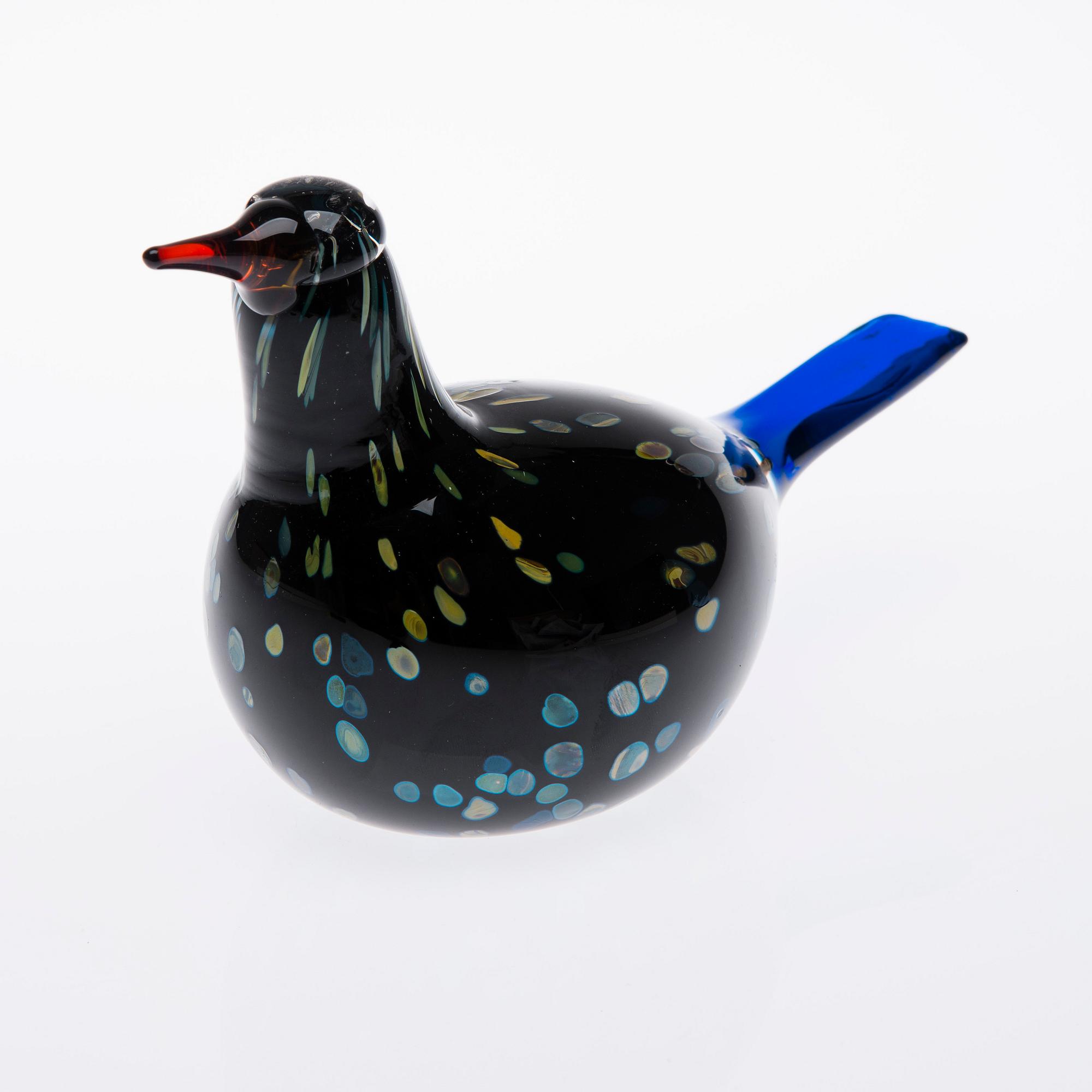 VUOSILINTU 2003, lasia, signeerattu O.Toikka Nuutajärvi.