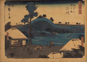 Ando Utagawa Hiroshige, efter, färgträsnitt, Japan, 1900-talets första hälft.