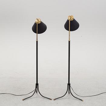 A pair of model 1848 floor lights by Josef Frank for Firma Svenskt Tenn.