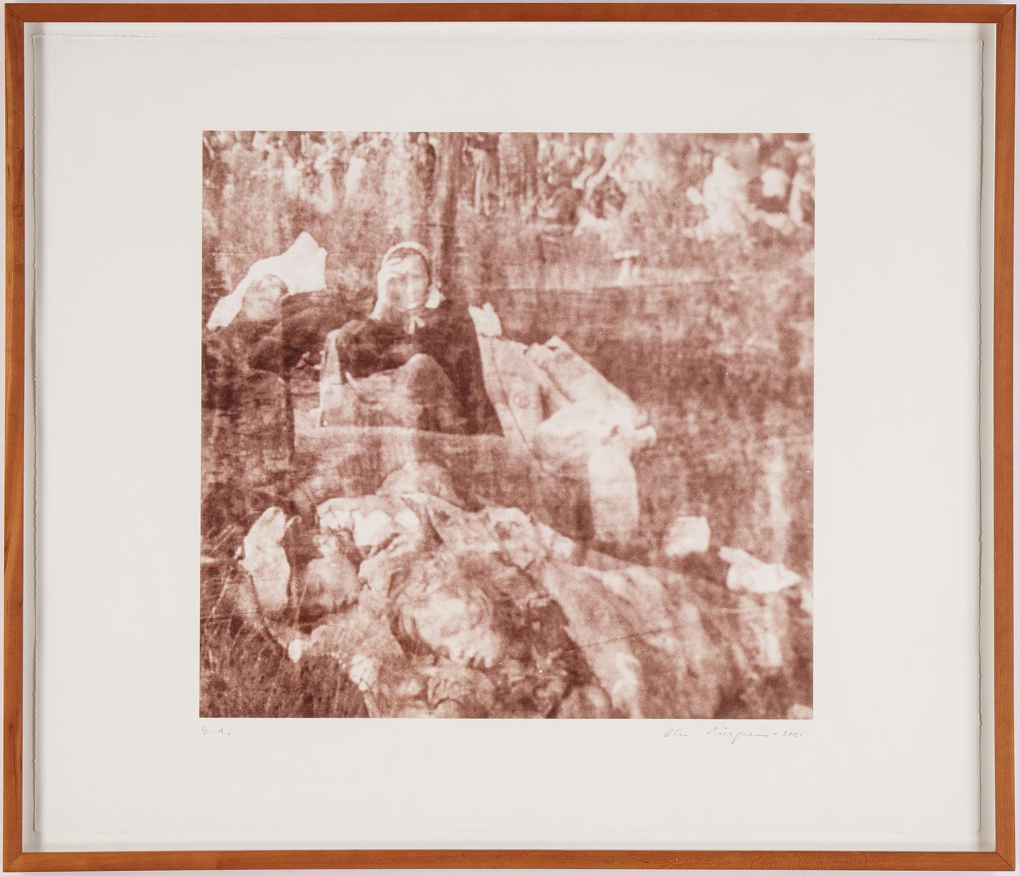Ola Billgren, fotogravyr tryckt i sepia, 2001, signerad med blyerts, EA.