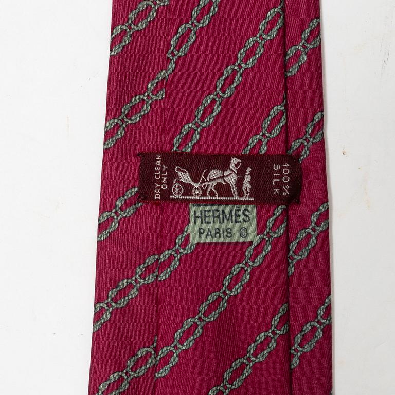 Hermès, slipsar, 3 st.