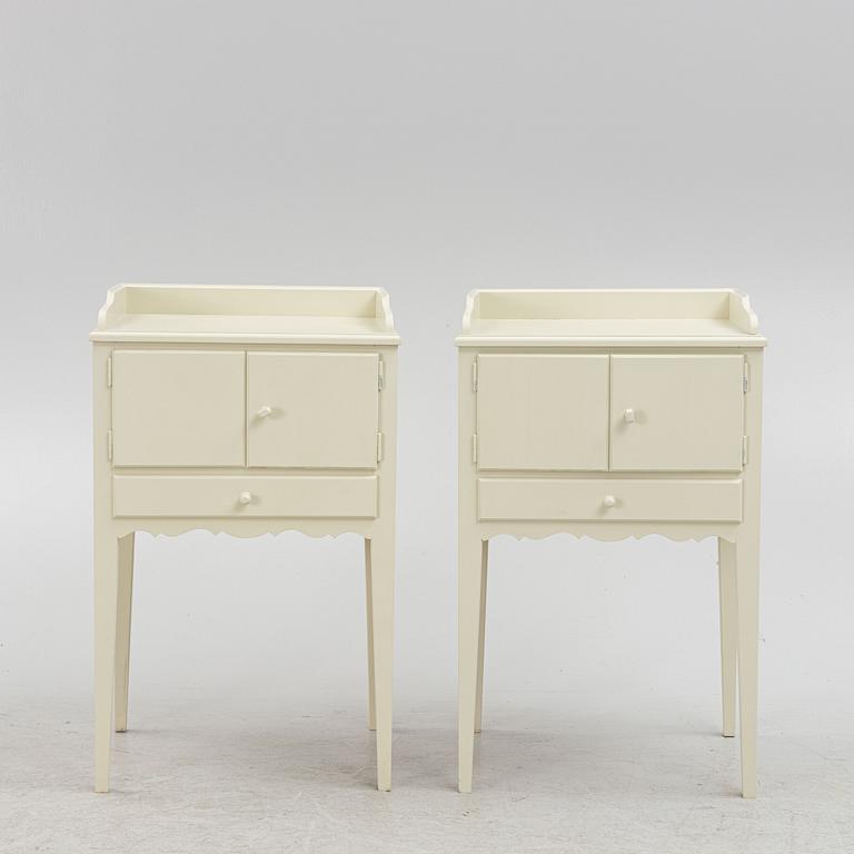 Nightstands, a pair, Gustavian style, contemporary manufacture.