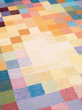 CARPET. Flat weave. 314 x 201 cm. Signed BHL. Sweden the 1960's-1970's.