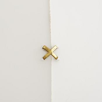 Hans Bergström, taklampa, modell "57", Swedish Modern, ateljé Lyktan, Åhus, 1950-tal.