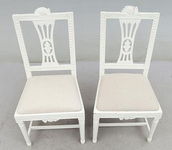 STOLAR, 1 par, gustavianska, omkring år 1800.