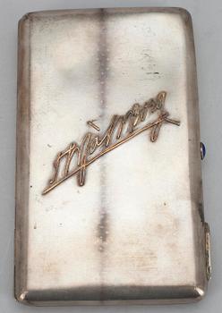 CIGARRETUI, silver, Ryssland. Vikt ca 235 g.