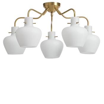 450. Hans Bergström, a ceiling lamp model 136/5, ateljé Lyktan, Åhus, 1940s.