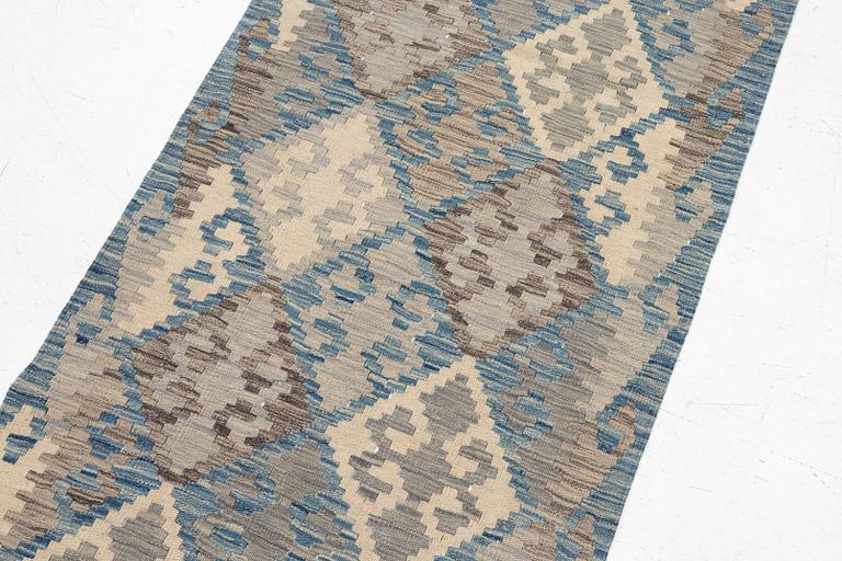 Kilim, modern, approx. 291 x 82 cm.