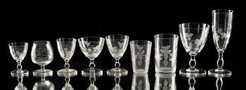 GLASSERVIS, 73 delar, "Savoy", Riihimäki, 1900-talets mitt.