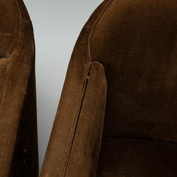 A pair of 1930's 'Continent' nr 217 armchairs for Asko.