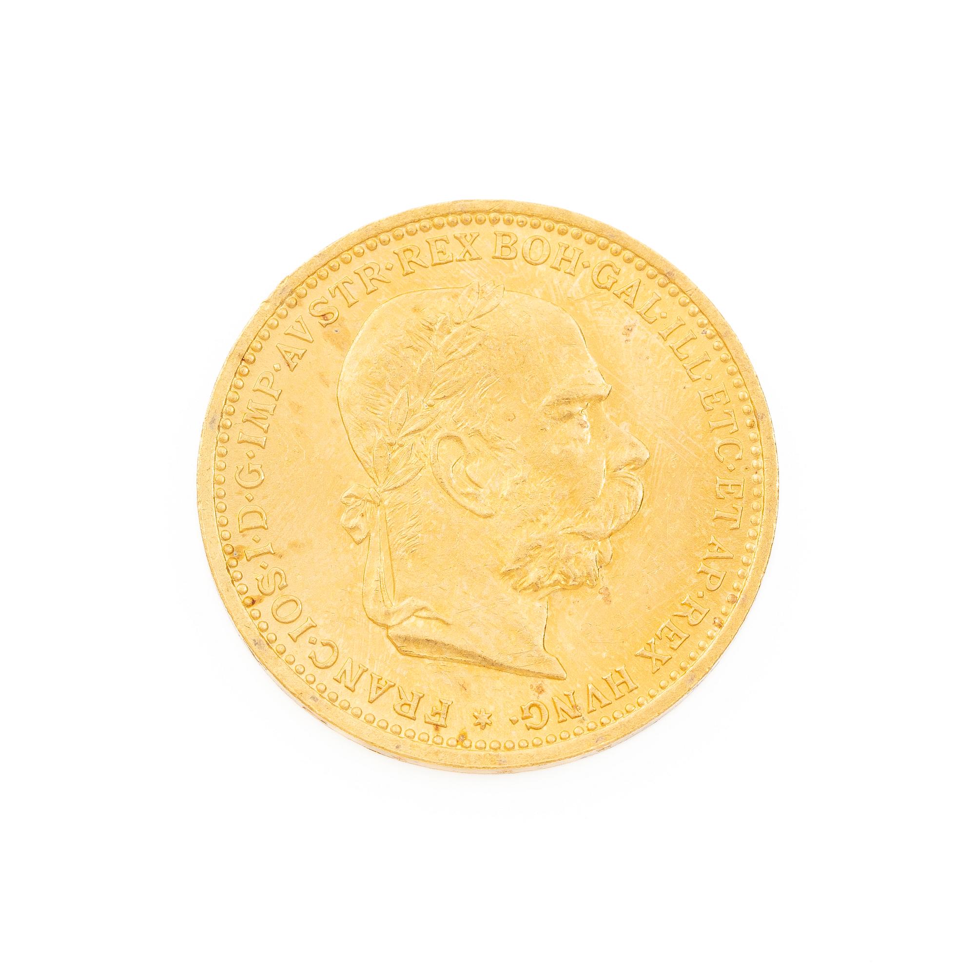 Gold coin, Austria-Hungary, 20 Corona, 1895.