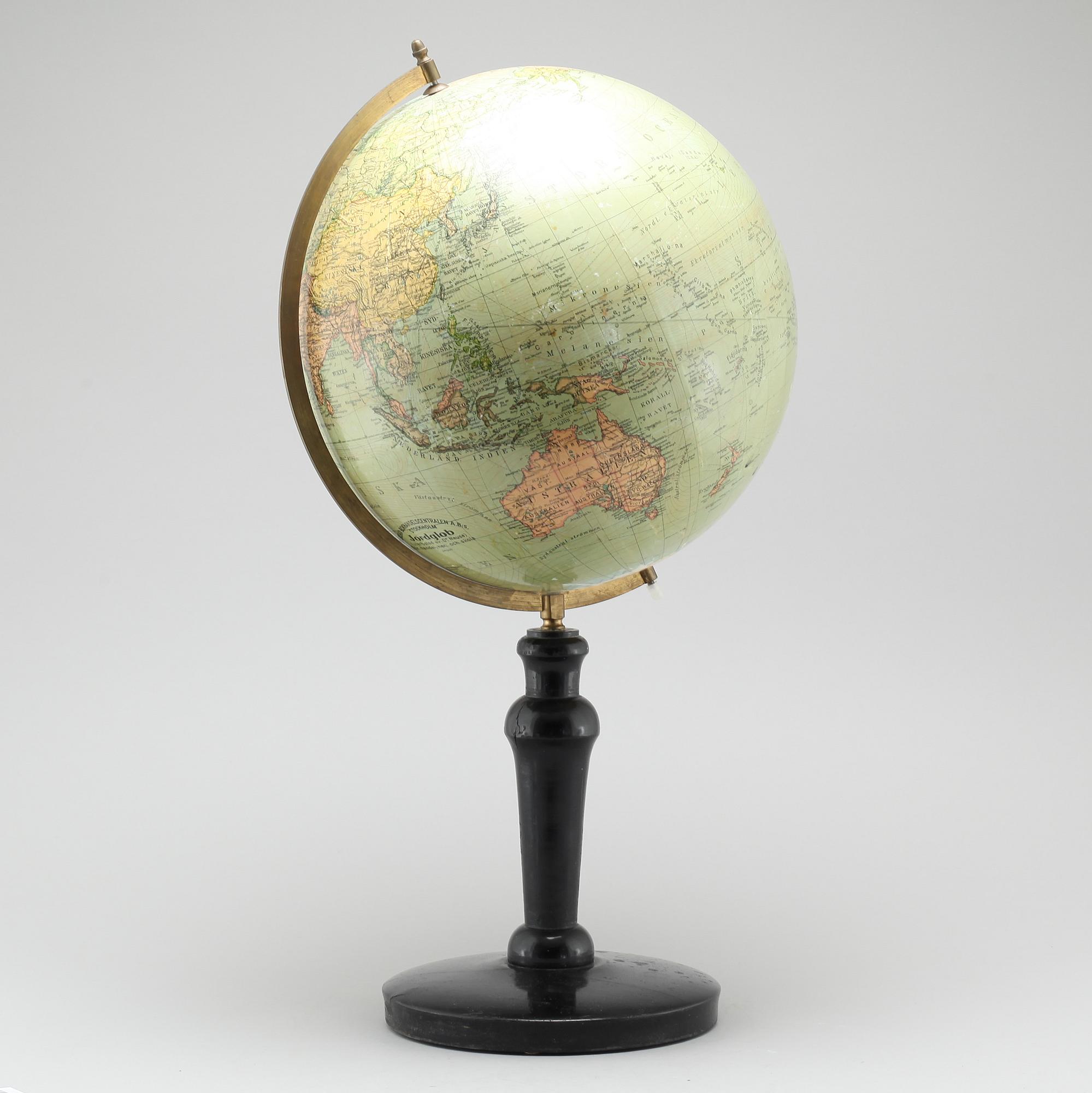 JORDGLOB, Svenska Bokhandelscentralen AB, Stockholm, 1900-talets första hälft.