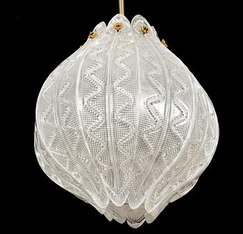 TAKLAMPA, Orrefors, 1900-talets mitt.