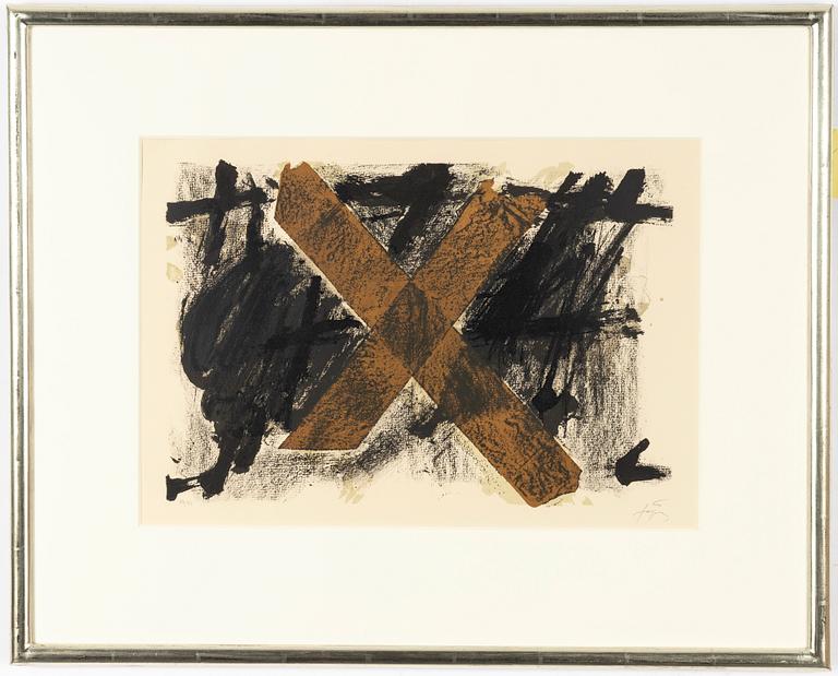 Antoni Tàpies, "Lettre X".