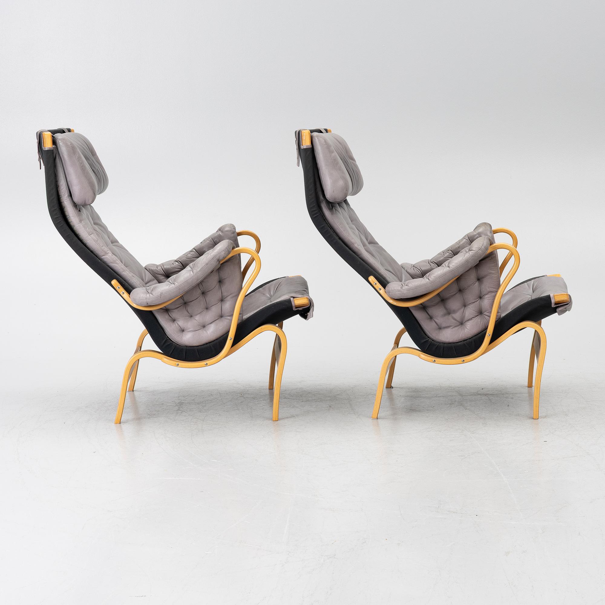 Bruno Mathsson, A pair of armchairs, “Pernilla”, DUX.