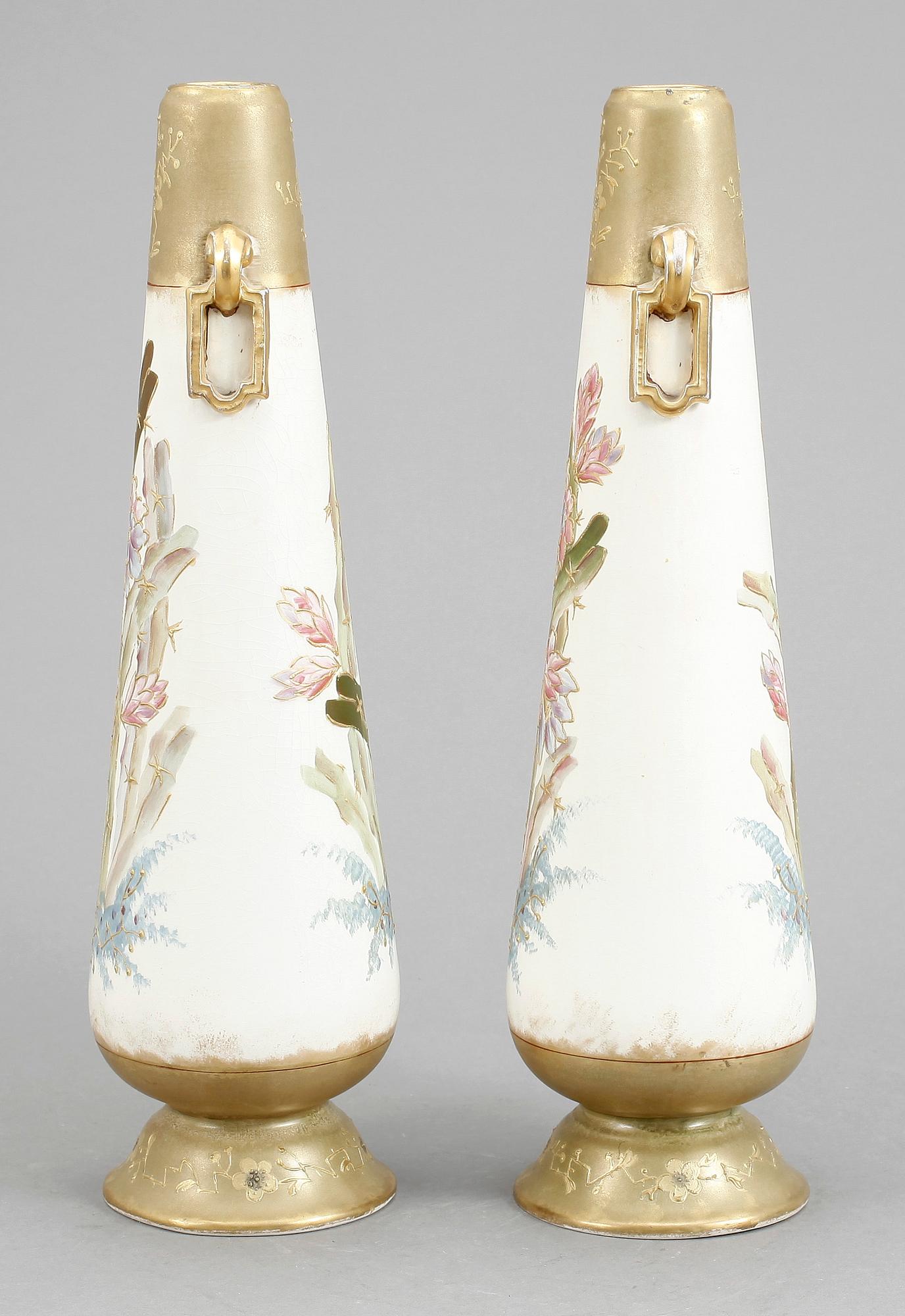 VASER, porslin, jugend, Royal Bonn, Tyskland, 1800-talets slut.