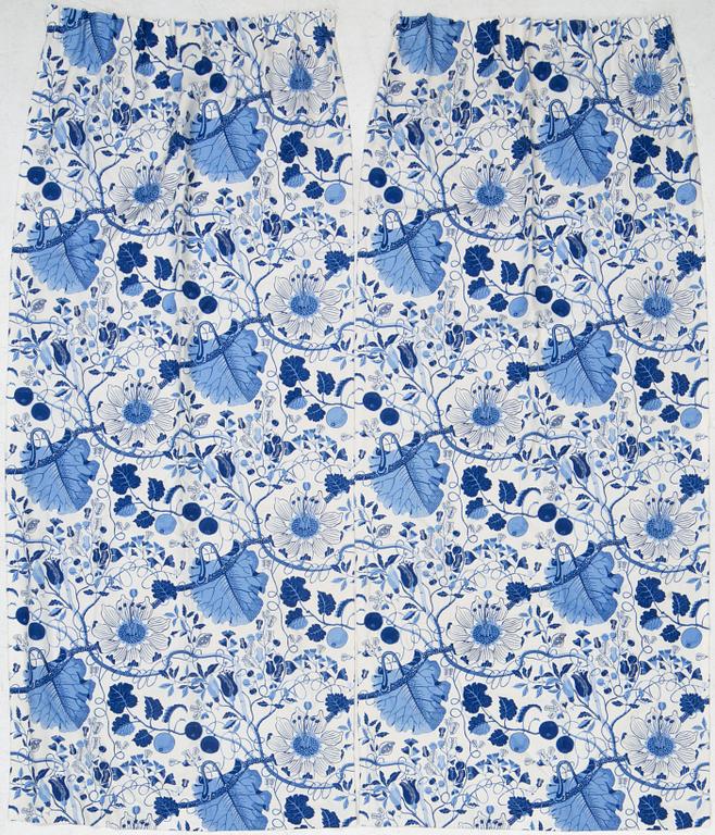 Josef Frank, a pair of 'La Plata' curtains, Svenskt Tenn.