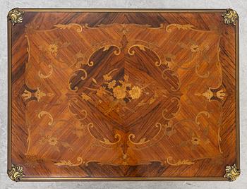 Game table, Louis XV style, circa 1900.